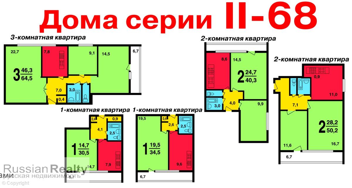 II-68-02/16М серия и проект дома, планировки квартир, характеристики, фото и описание